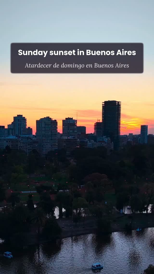Bosques de Palermo, Buenos Aires: lakes, sunset and tips
